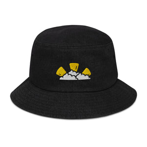 Light Beams Denim Bucket Hat