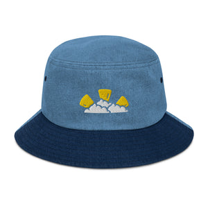 Light Beams Denim Bucket Hat